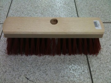 Straatbezem - PVC, rood