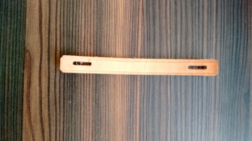 teenleer set van 2 voor ouderwetse houten schaatsen, houtjes en doorlopers