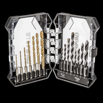 Zestaw wiertel 15 szt hss 2 25 3 4 5 6 8 mm uchwyt szczesciokatny do betonu 4 5 6 8 mm 0